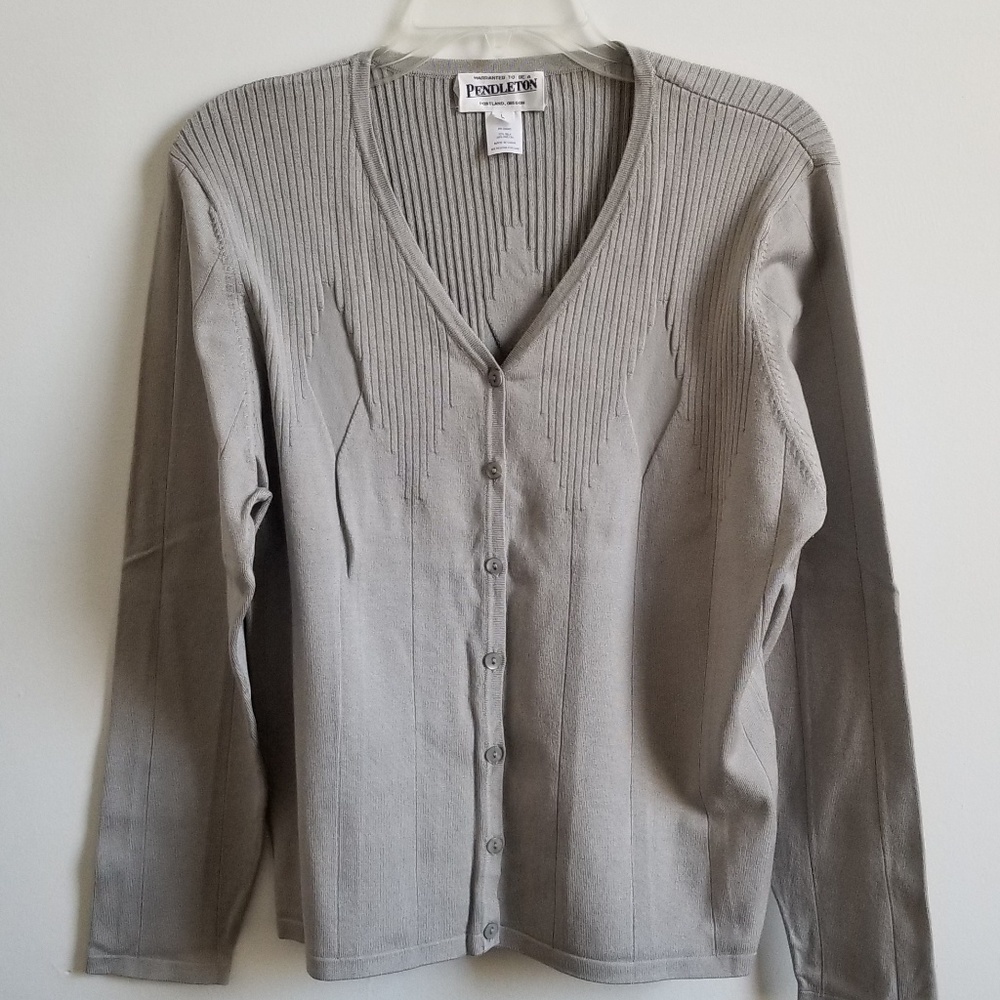 Pendleton L silk cardigan